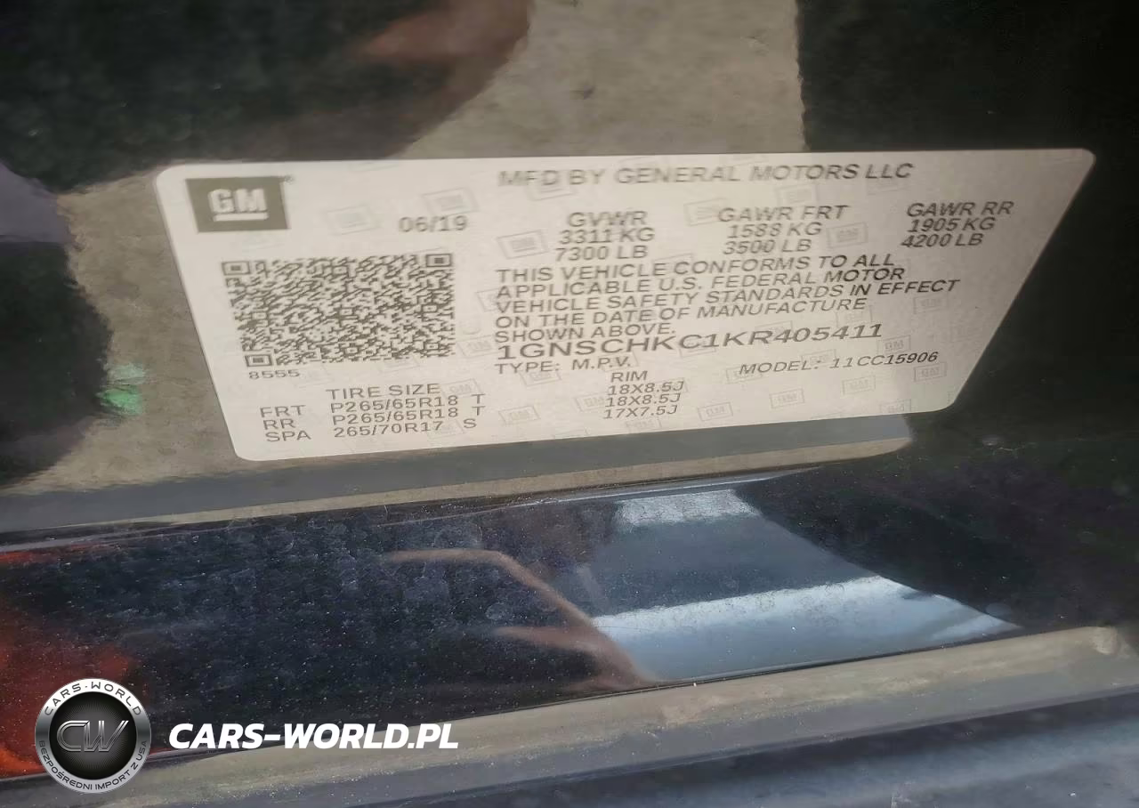 2019 Chevrolet Suburban C1500 Lt VIN:1GNSCHKC1KR405411 - 13