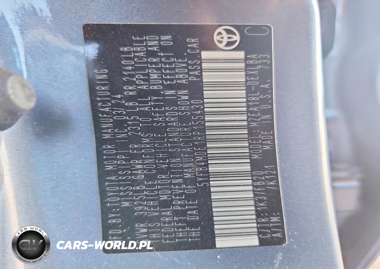 2024 Toyota Corolla Le VIN:5YFB4MDE1RP155430 - 12