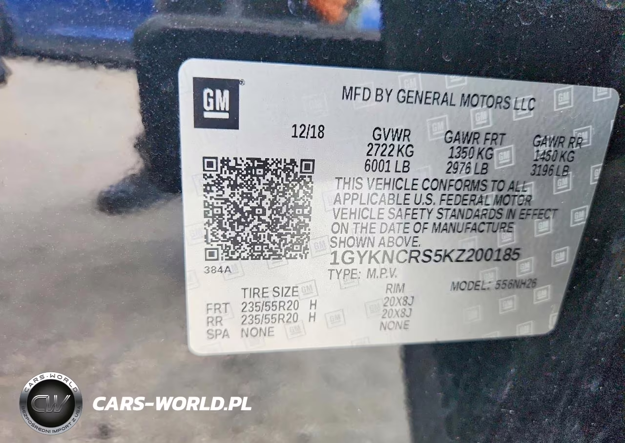 2019 Cadillac Xt5 Luxury VIN:1GYKNCRS5KZ200185 - 14