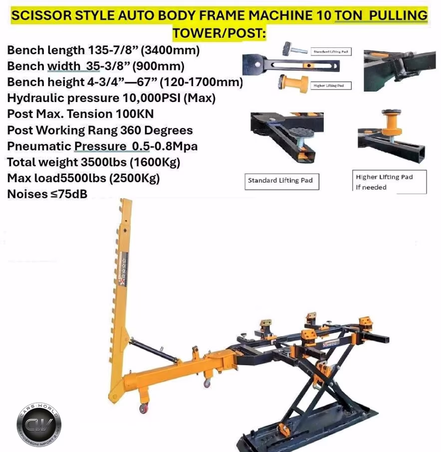 2024 Scissor Style Auto Body Frame Machine 10 Ton VIN:38912061 - 10