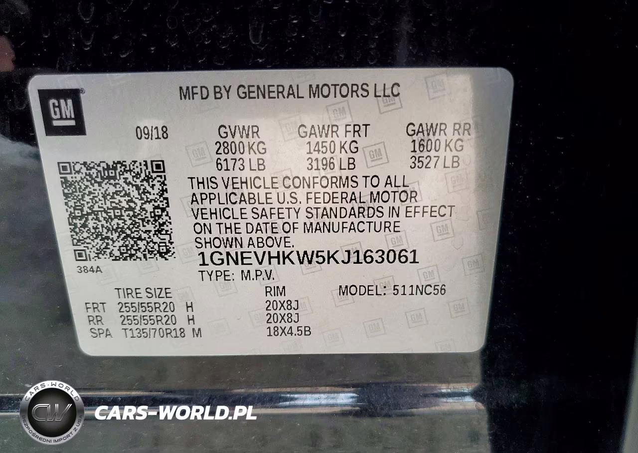 2019 Chevrolet Traverse Lt VIN:1GNEVHKW5KJ163061 - 13