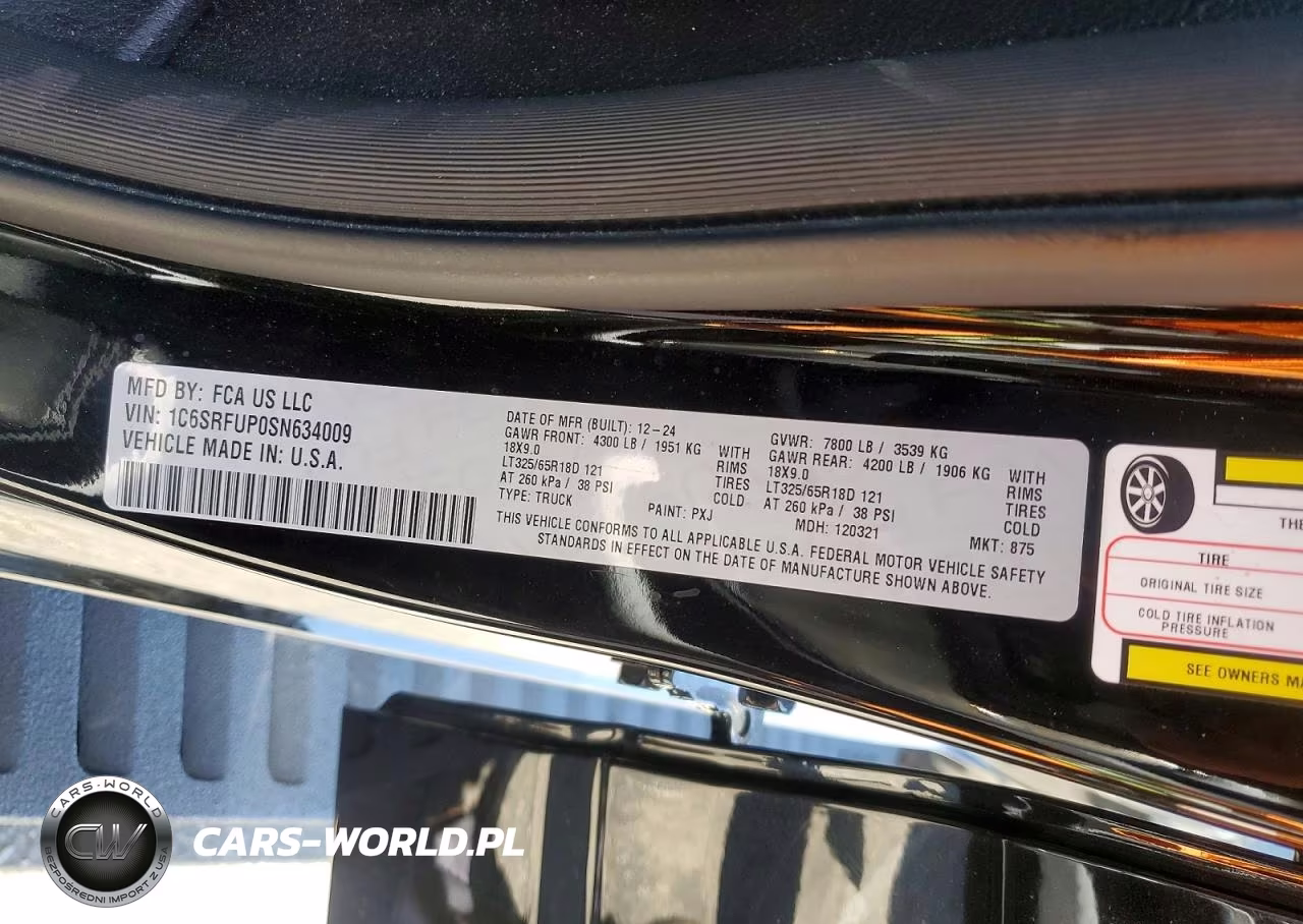 2025 Ram 1500 Rho VIN:1C6SRFUP0SN634009 - 12