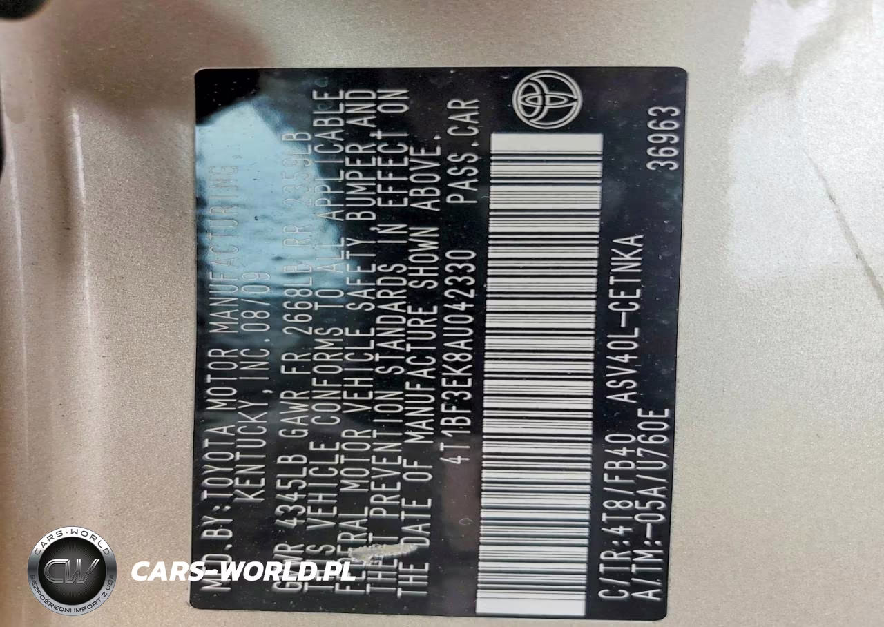 2010 Toyota Camry Le VIN:4T1BF3EK8AU042330 - 12