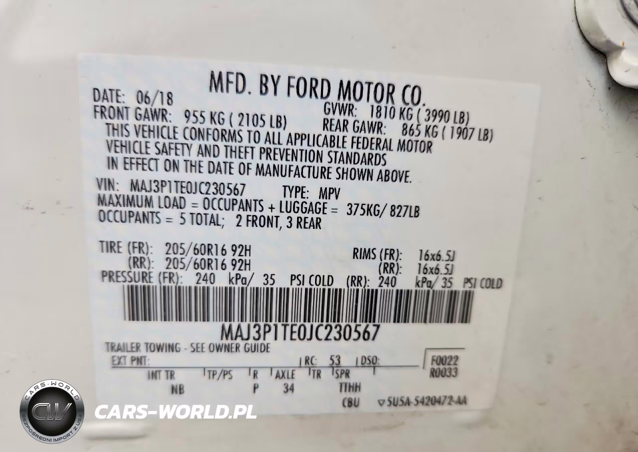2018 Ford Ecosport Se VIN:MAJ3P1TE0JC230567 - 12