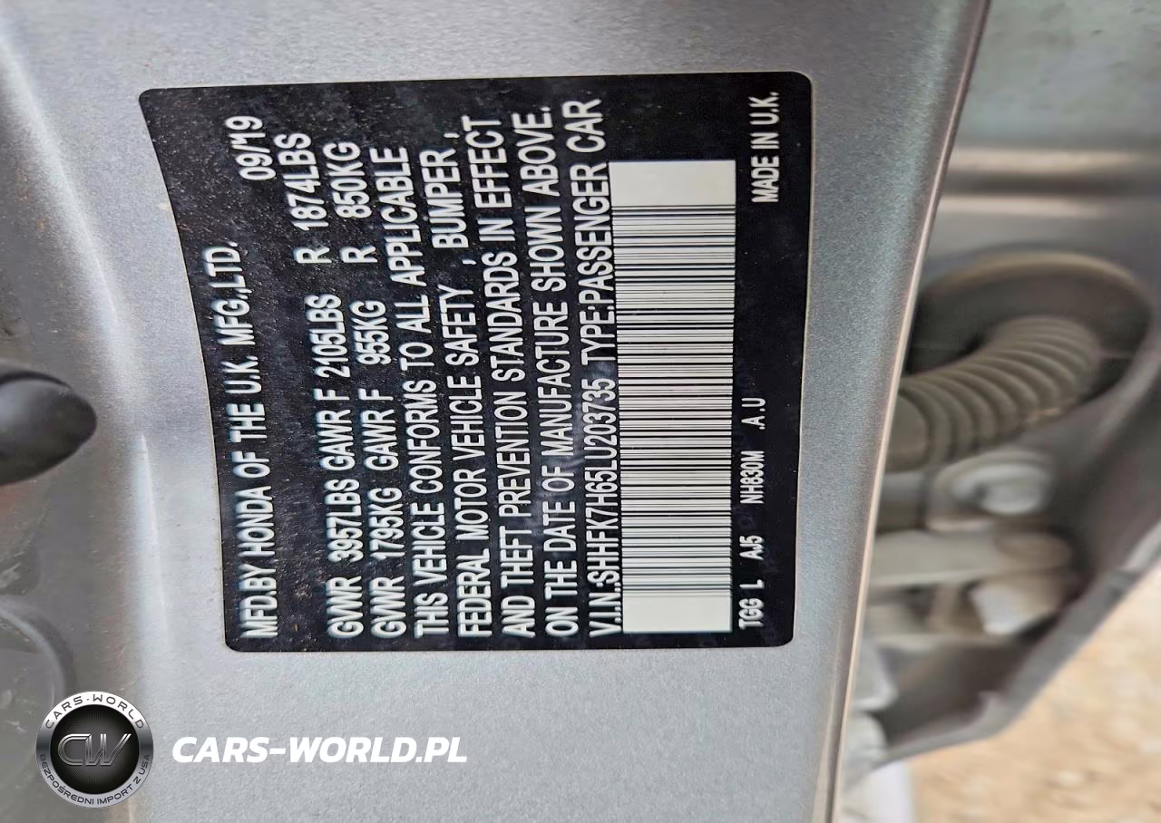 2020 Honda Civic Ex VIN:SHHFK7H65LU203735 - 12