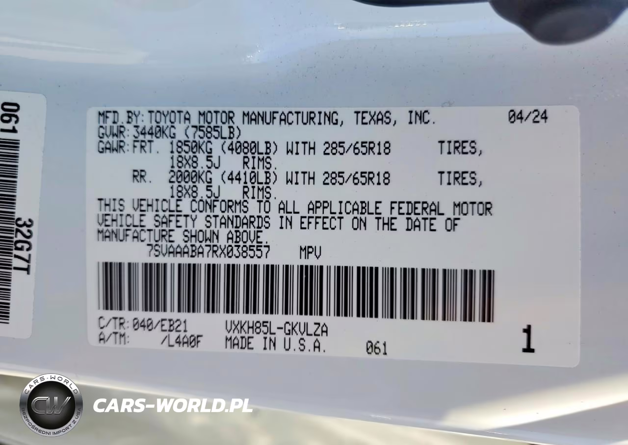 2024 Toyota Sequoia Trd Pro VIN:7SVAAABA7RX038557 - 13