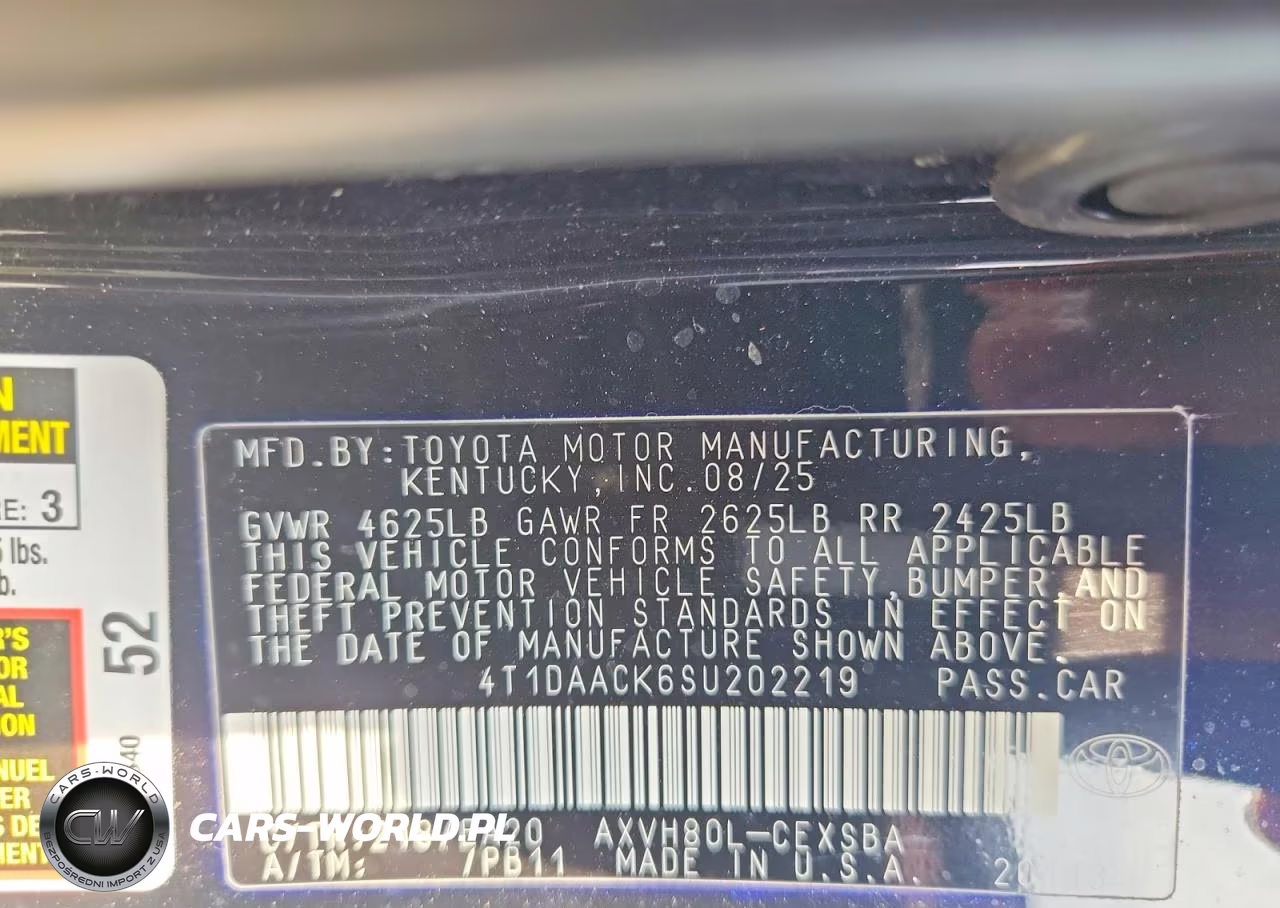 2025 Toyota Camry Se VIN:4T1DAACK6SU202219 - 13
