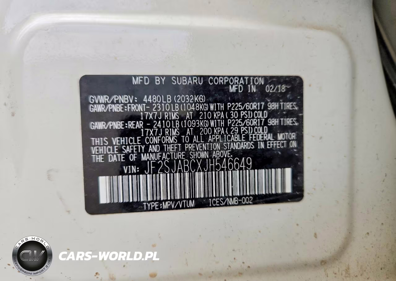 2018 Subaru Forester 2.5I VIN:JF2SJABCXJH546649 - 12