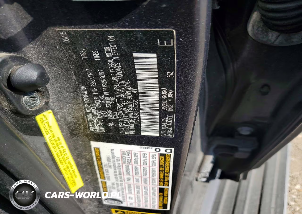 2015 Toyota 4Runner Sr5 Premium VIN:JTEZU5JR0F5103836 - 13
