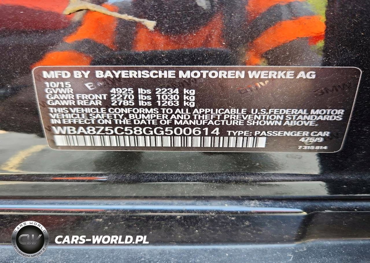 2016 BMW 328 Xigt Sulev VIN:WBA8Z5C58GG500614 - 12