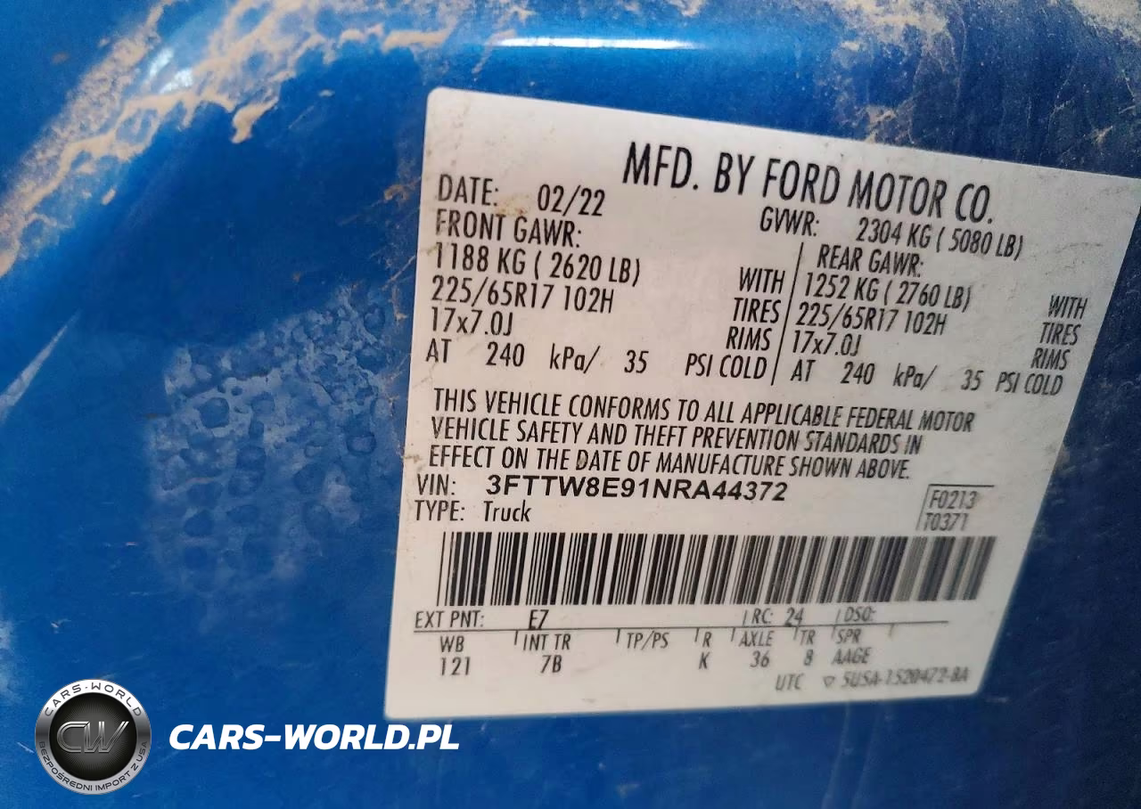 2022 Ford Maverick Xl VIN:3FTTW8E91NRA44372 - 12
