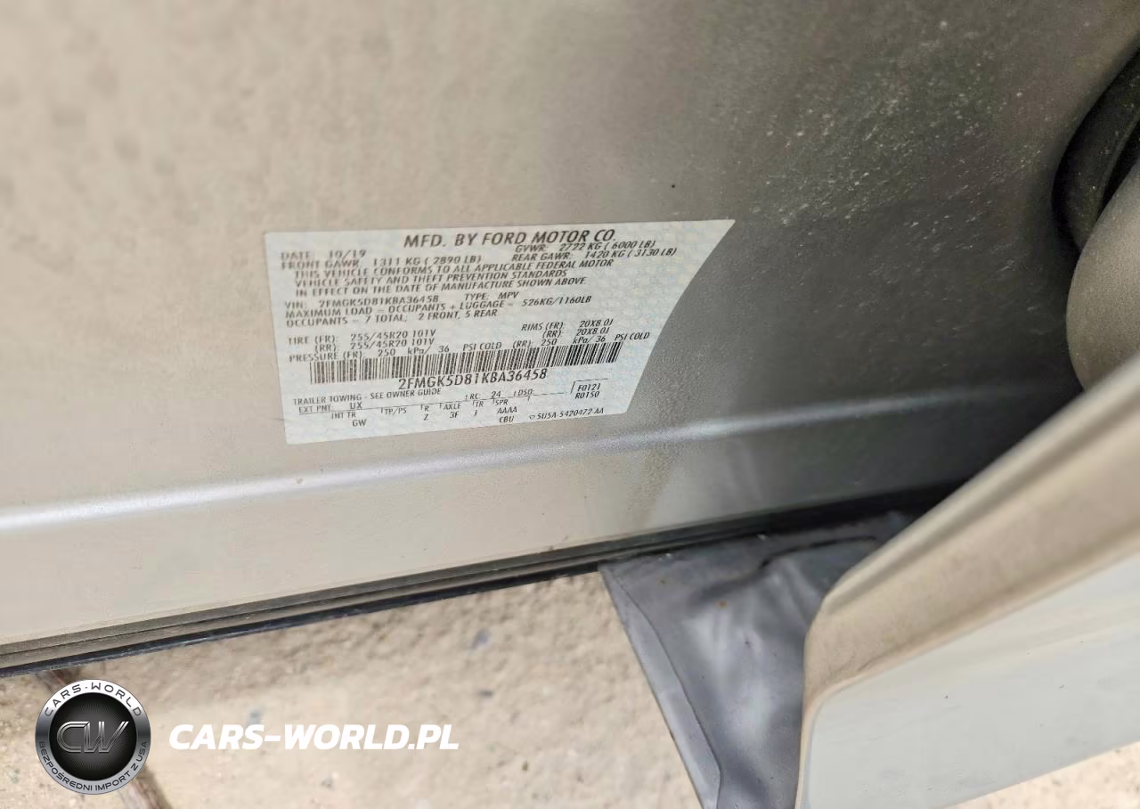 2019 Ford Flex Limited VIN:2FMGK5D81KBA36458 - 12