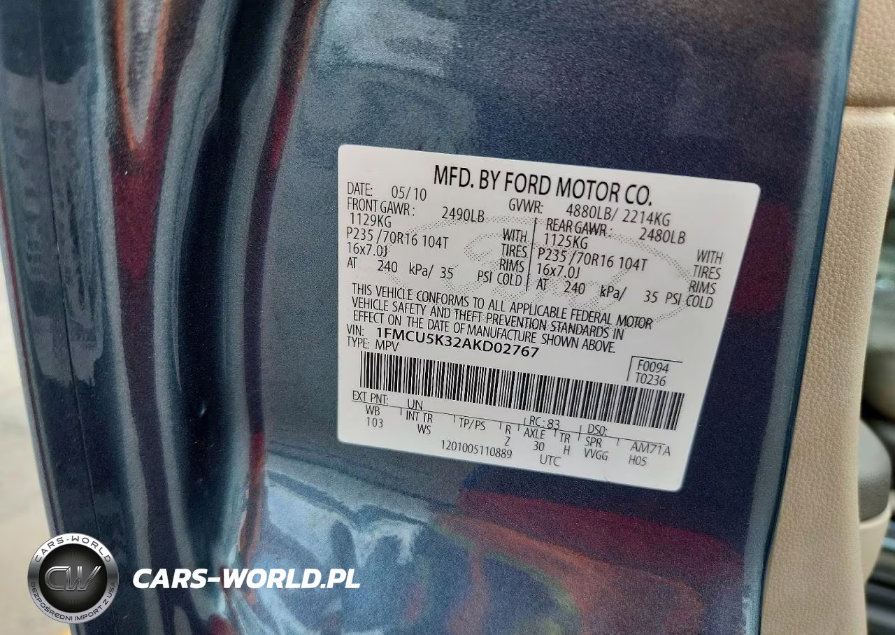 2010 Ford Escape Hybrid VIN:1FMCU5K32AKD02767 - 13