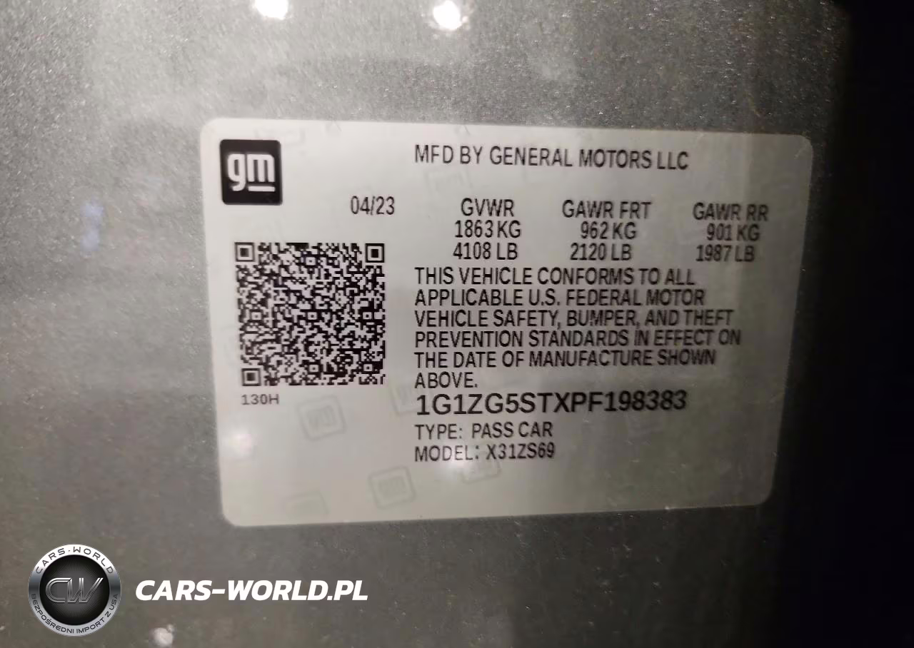 2023 Chevrolet Malibu Rs VIN:1G1ZG5STXPF198383 - 12