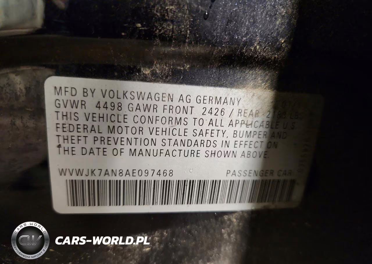 2010 Volkswagen Passat Komfort VIN:WVWJK7AN8AE097468 - 13