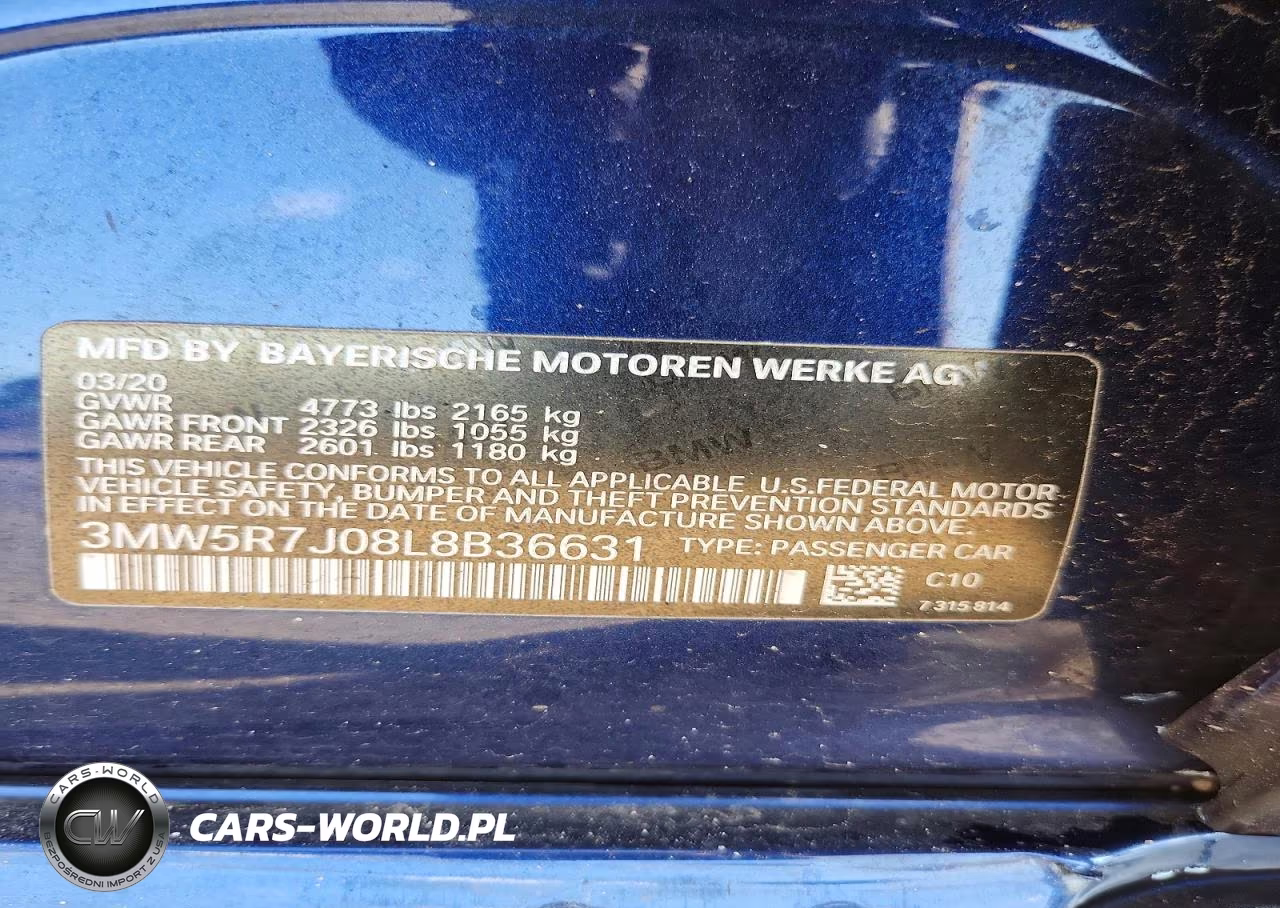 2020 BMW 330Xi VIN:3MW5R7J08L8B36631 - 12