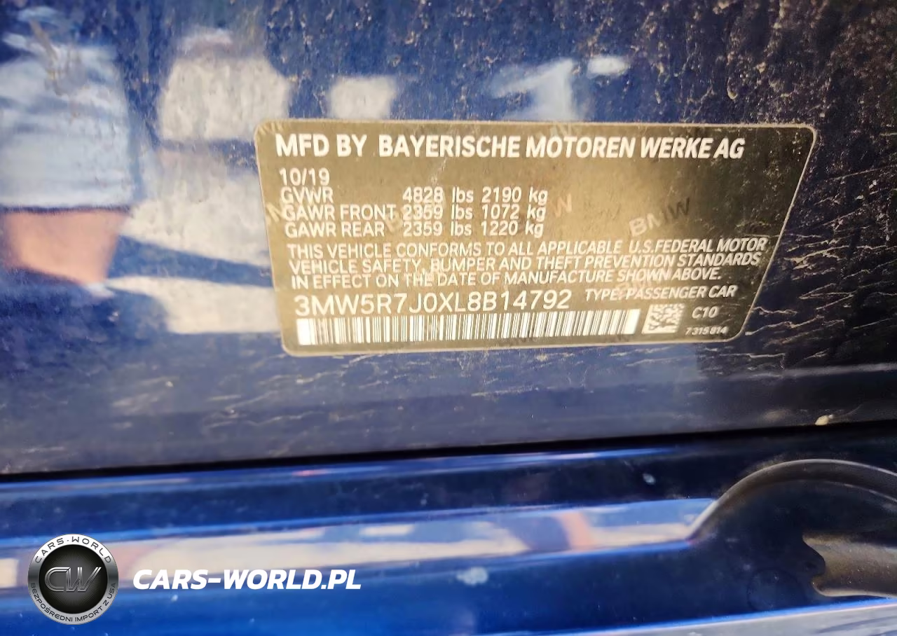 2020 BMW 330Xi VIN:3MW5R7J0XL8B14792 - 12