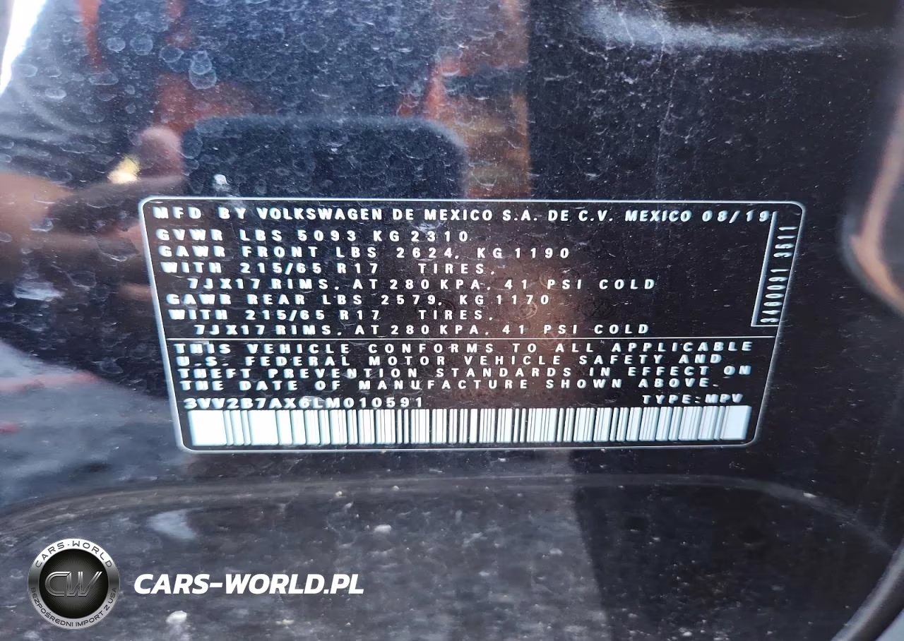 2020 Volkswagen Tiguan Se VIN:3VV2B7AX6LM010591 - 13