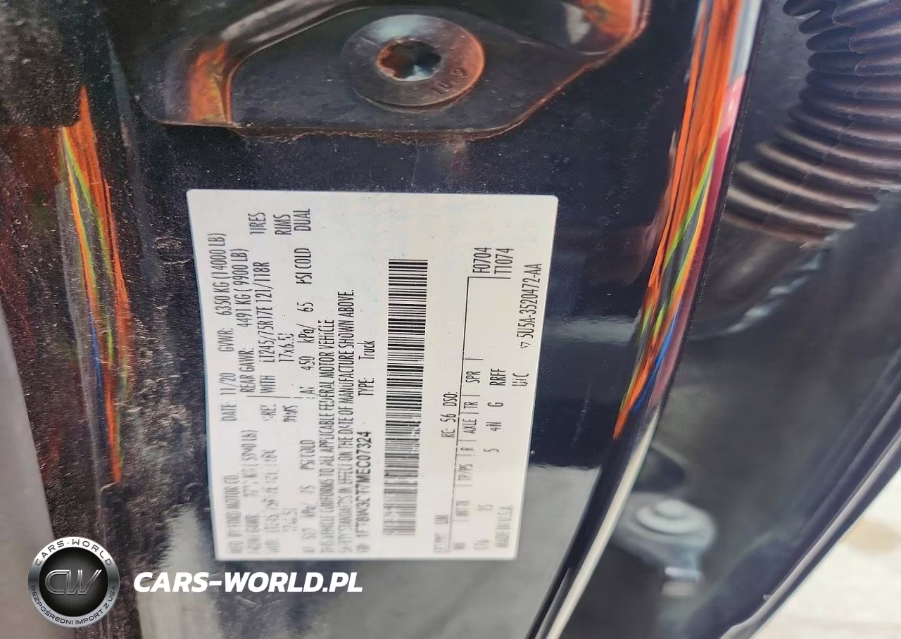 2021 Ford F350 Super Duty VIN:1FT8W3DT7MEC07324 - 12