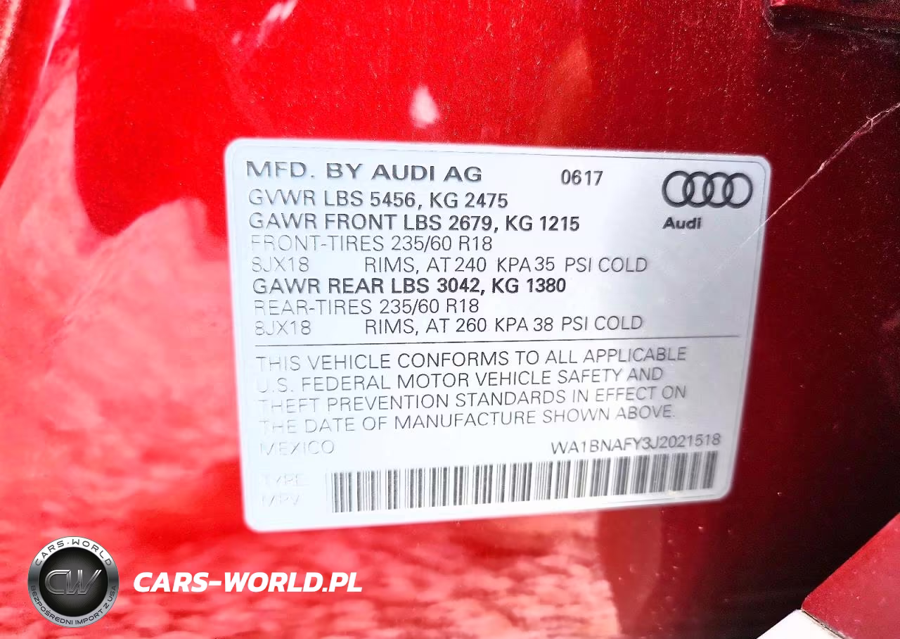 2018 Audi Q5 Premium Plus VIN:WA1BNAFY3J2021518 - 13