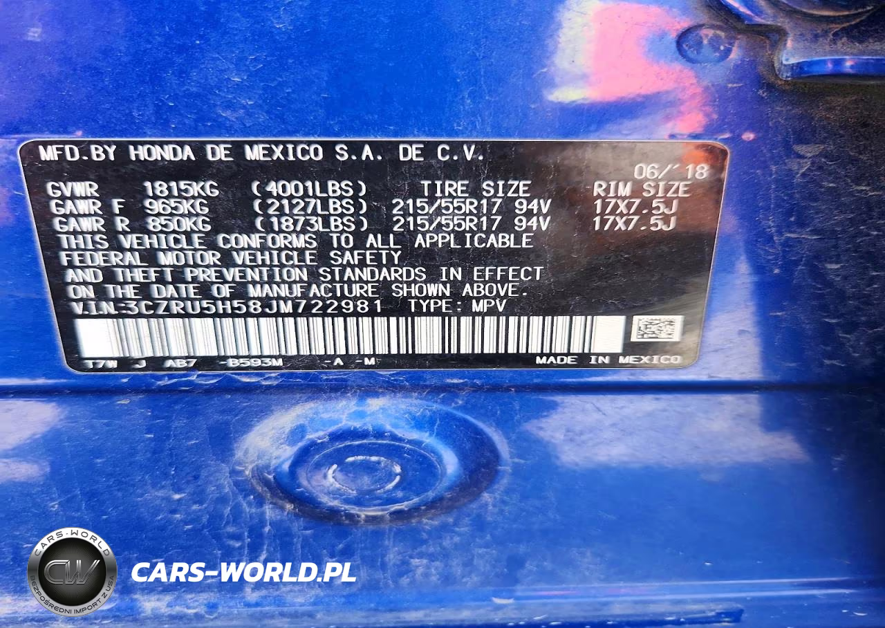 2018 Honda Hr-V Ex VIN:3CZRU5H58JM722981 - 13