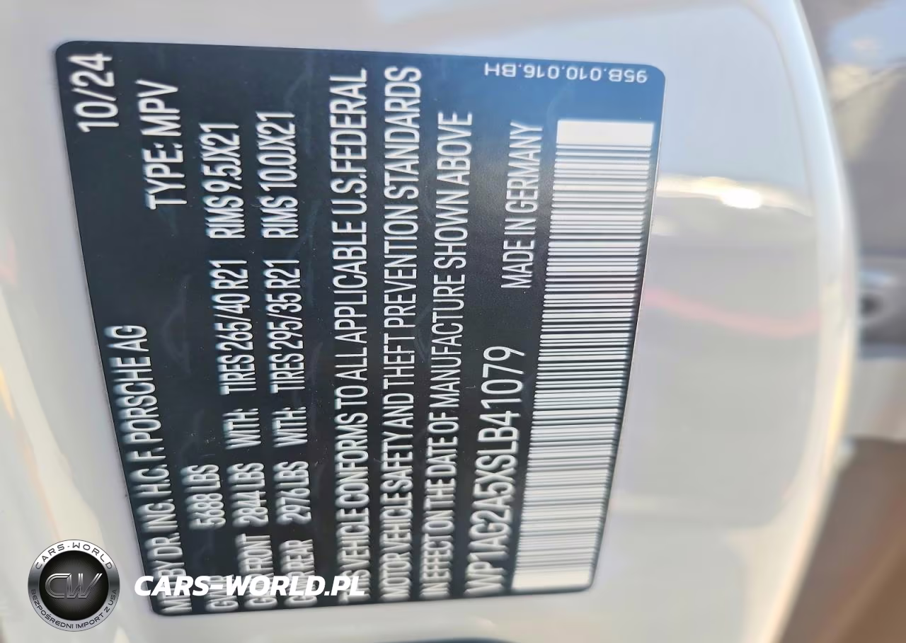 2025 Porsche Macan VIN:WP1AG2A5XSLB41079 - 14