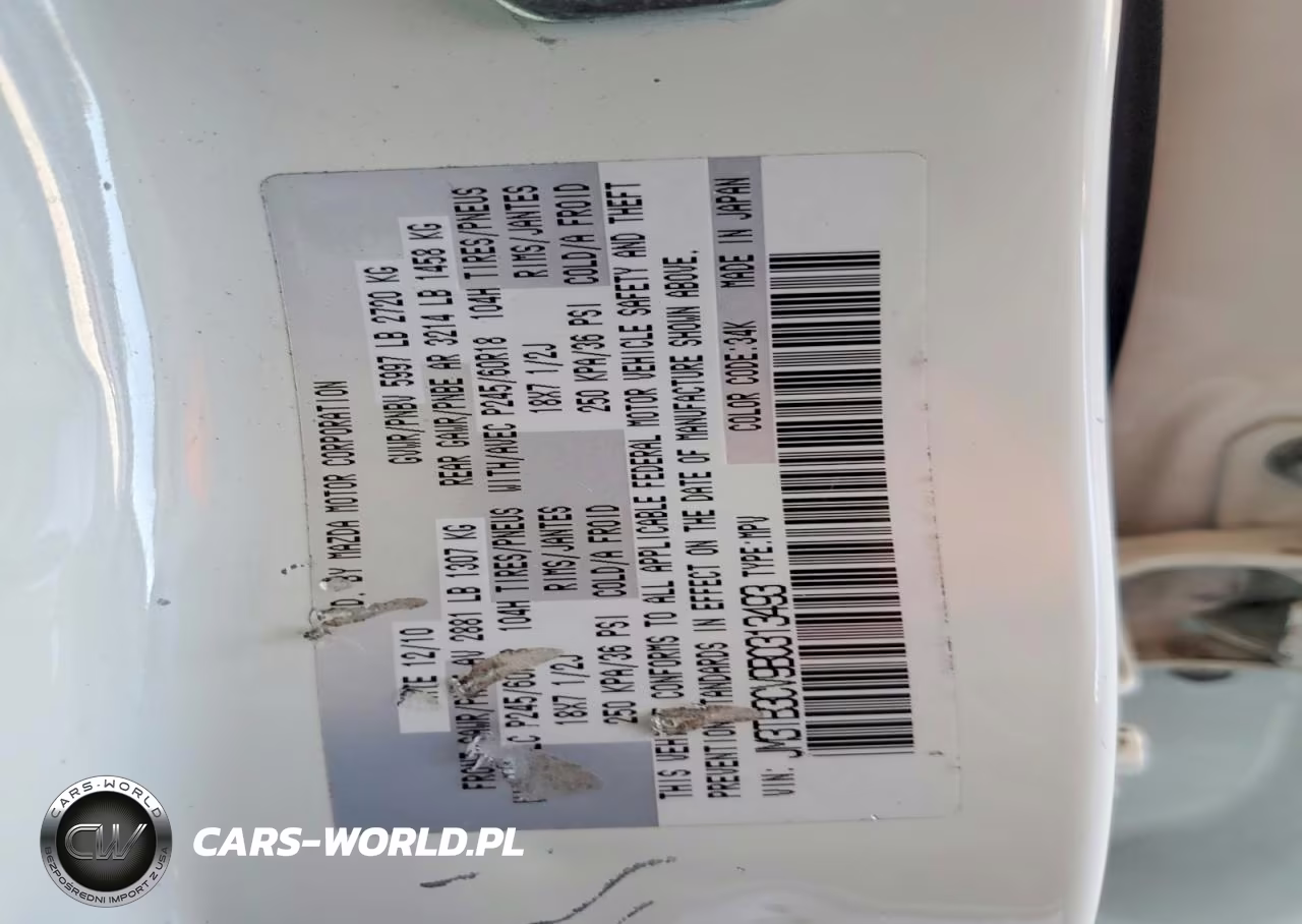 2011 Mazda Cx-9 VIN:JM3TB3CV9B0313493 - 12