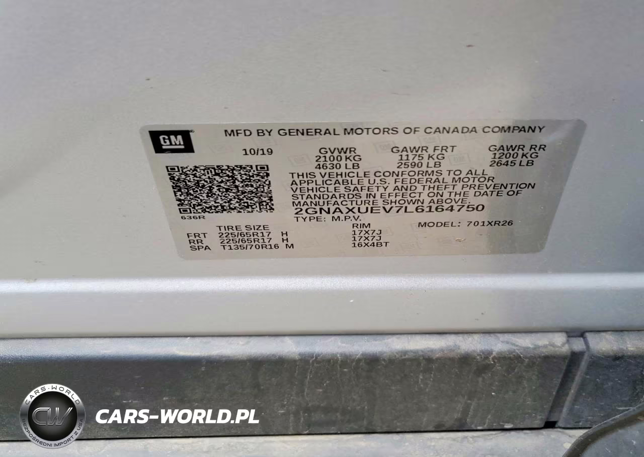 2020 Chevrolet Equinox Lt VIN:2GNAXUEV7L6164750 - 12
