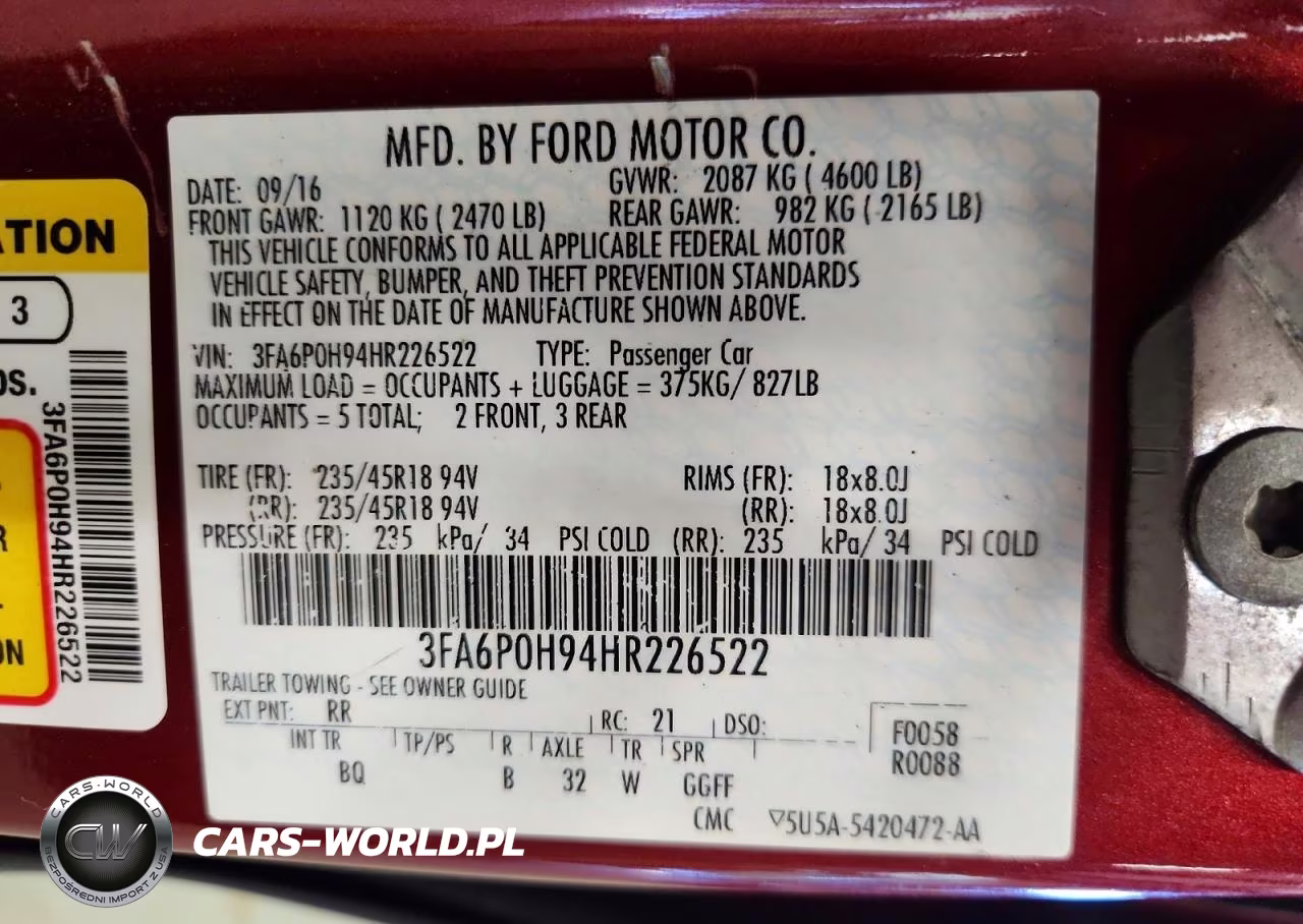 2017 Ford Fusion Se VIN:3FA6P0H94HR226522 - 12