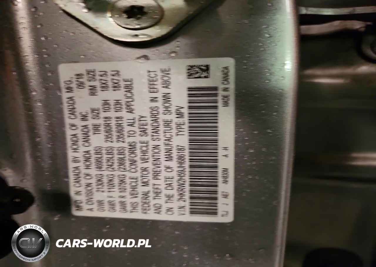 2018 Honda Cr-V Ex VIN:2HKRW2H59JH686187 - 12