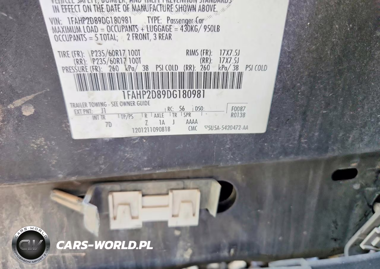 2013 Ford Taurus Se VIN:1FAHP2D89DG180981 - 12