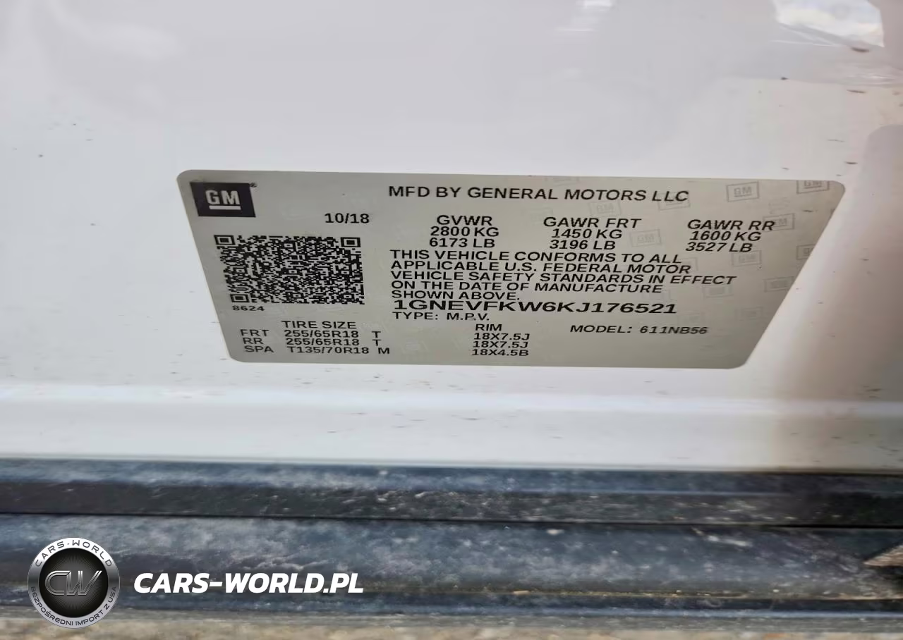 2019 Chevrolet Traverse Ls VIN:1GNEVFKW6KJ176521 - 13