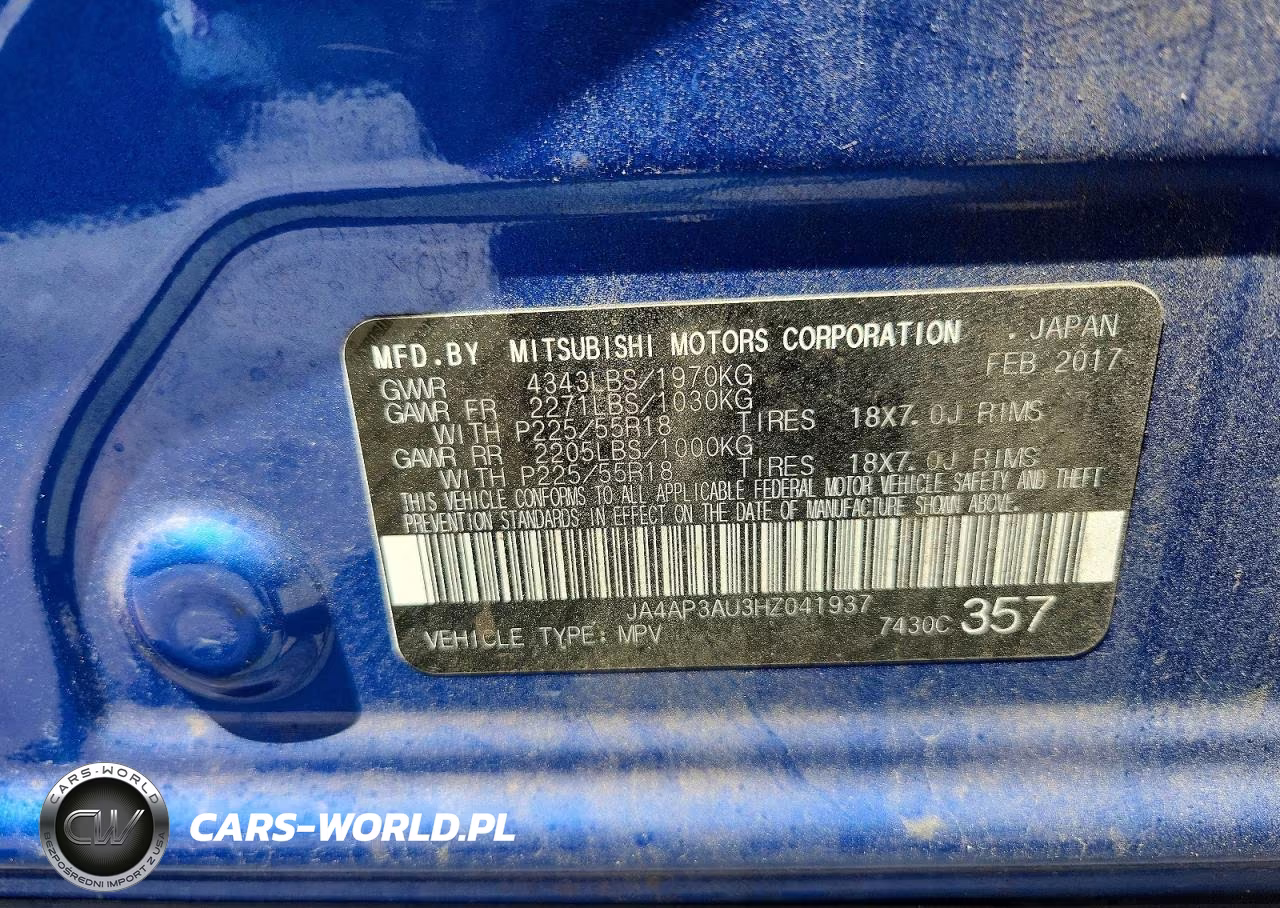 2017 Mitsubishi Outlander Sport Es VIN:JA4AP3AU3HZ041937 - 13