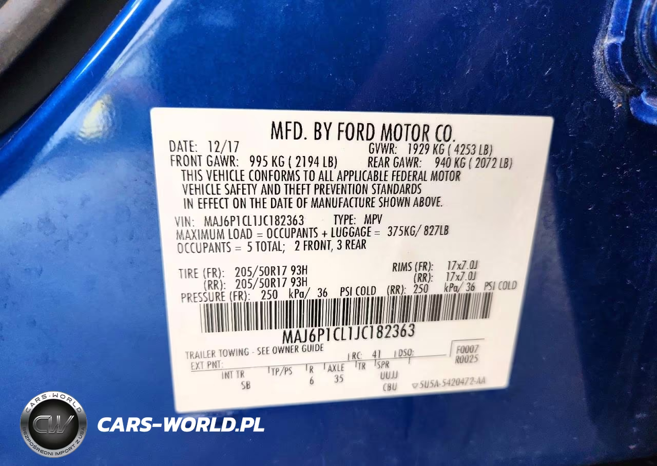 2018 Ford Ecosport Ses VIN:MAJ6P1CL1JC182363 - 14
