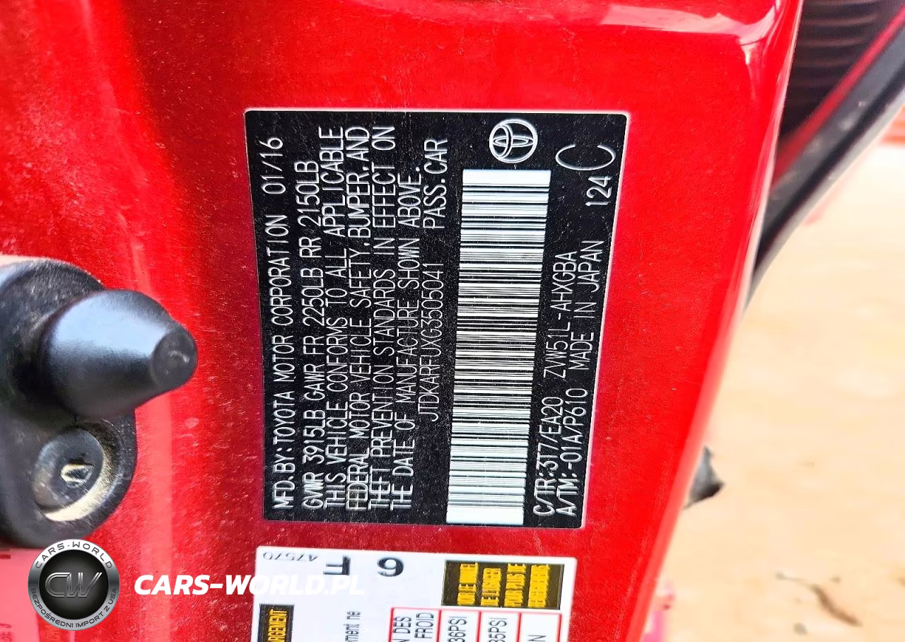 2016 Toyota Prius Four VIN:JTDKARFUXG3505041 - 12