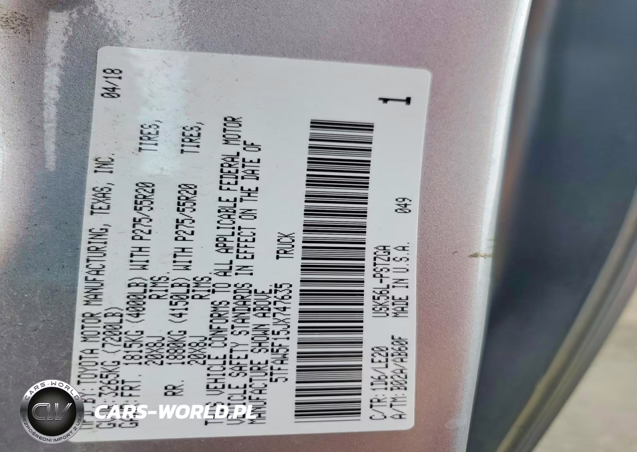 2018 Toyota Tundra Platinum VIN:5TFAW5F15JX747635 - 12