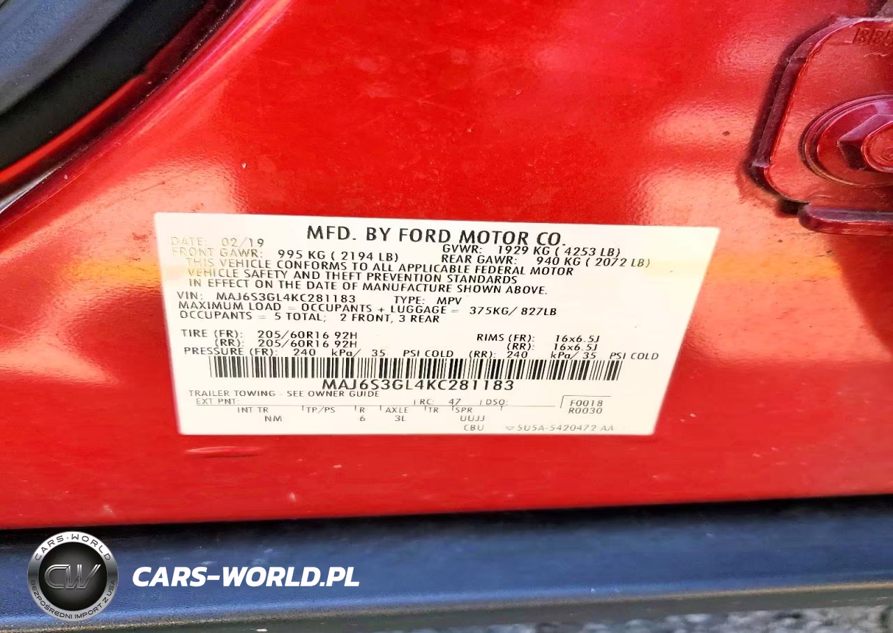 2019 Ford Ecosport Se VIN:MAJ6S3GL4KC281183 - 13