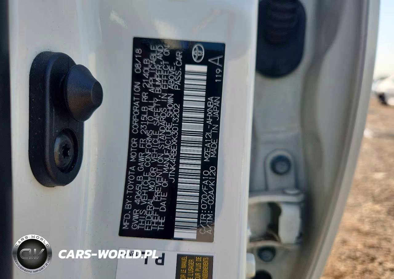 2019 Toyota Corolla Hatchback Se VIN:JTNK4RBEXK3013202 - 13