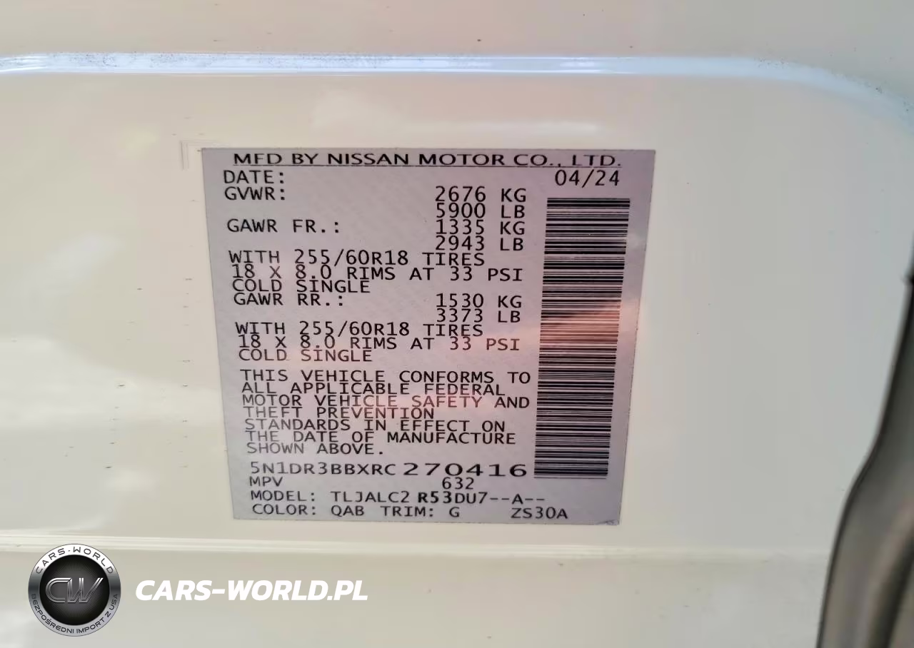 2024 Nissan Pathfinder Sv VIN:5N1DR3BBXRC270416 - 13