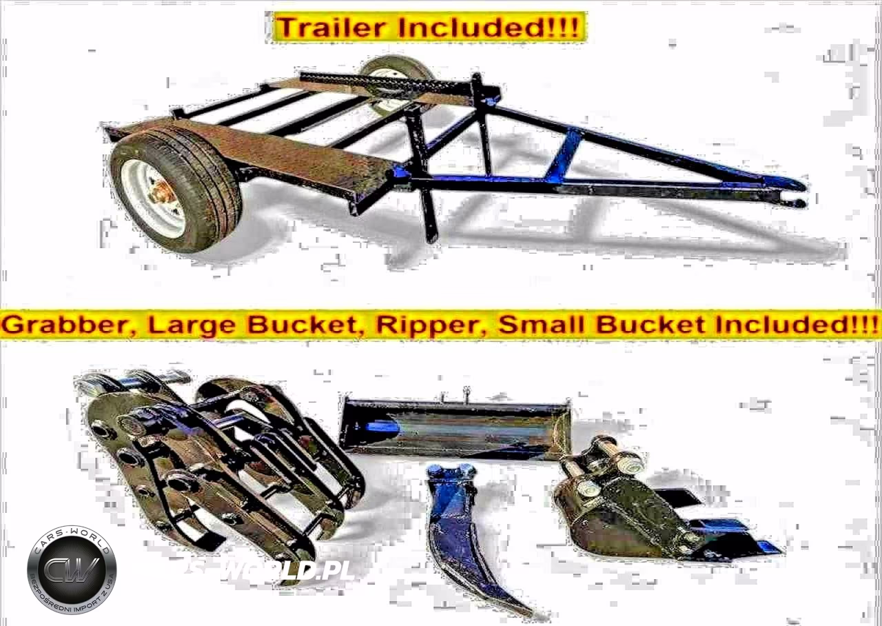 2026 1 Ton Canopy + Hydraulic Thumb + Trailer + Grabber + Ripper + 200Mm Bucket + Large Bucket VIN:38912005 - 4