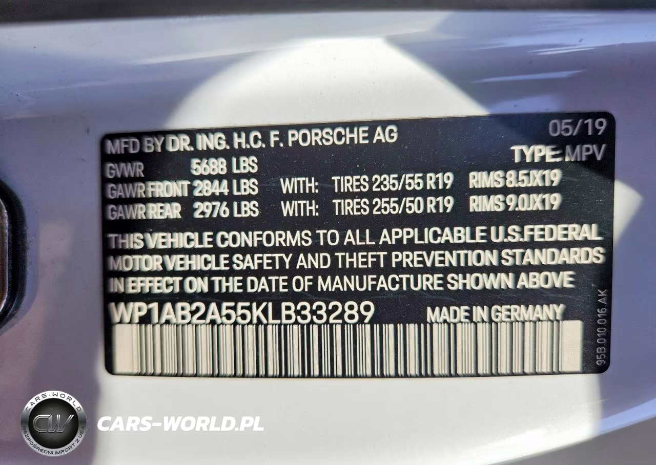 2019 Porsche Macan S VIN:WP1AB2A55KLB33289 - 14