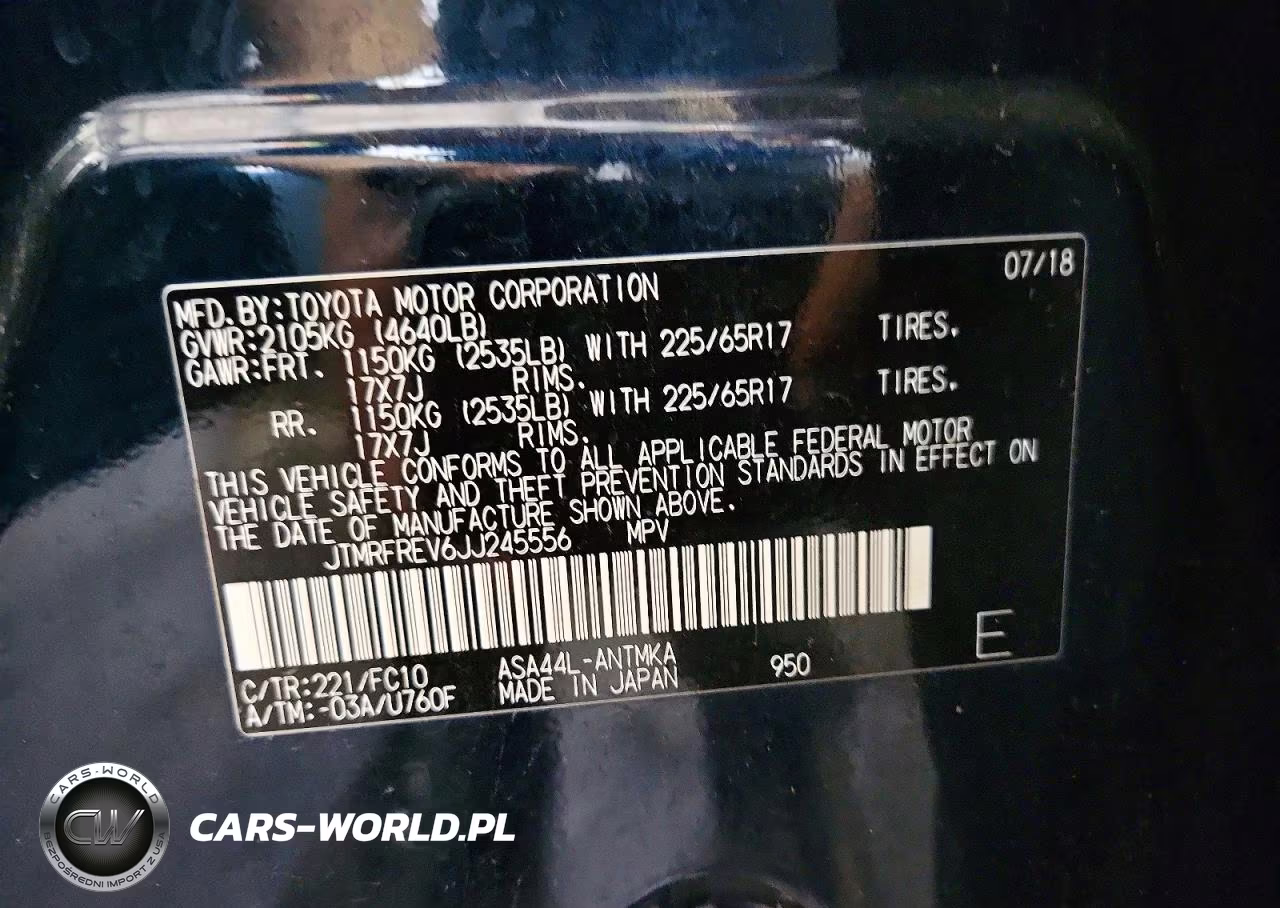2018 Toyota Rav4 Xle VIN:JTMRFREV6JJ245556 - 12