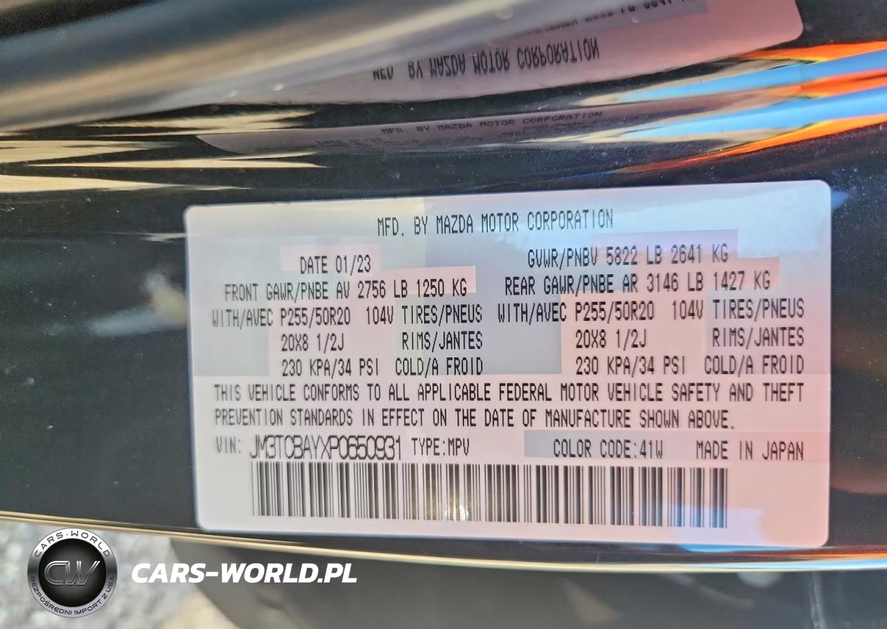 2023 Mazda Cx-9 Touring Plus VIN:JM3TCBAYXP0650931 - 13