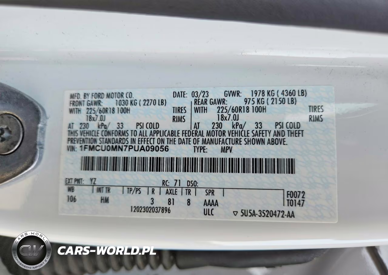 2023 Ford Escape St Line VIN:1FMCU0MN7PUA09056 - 13