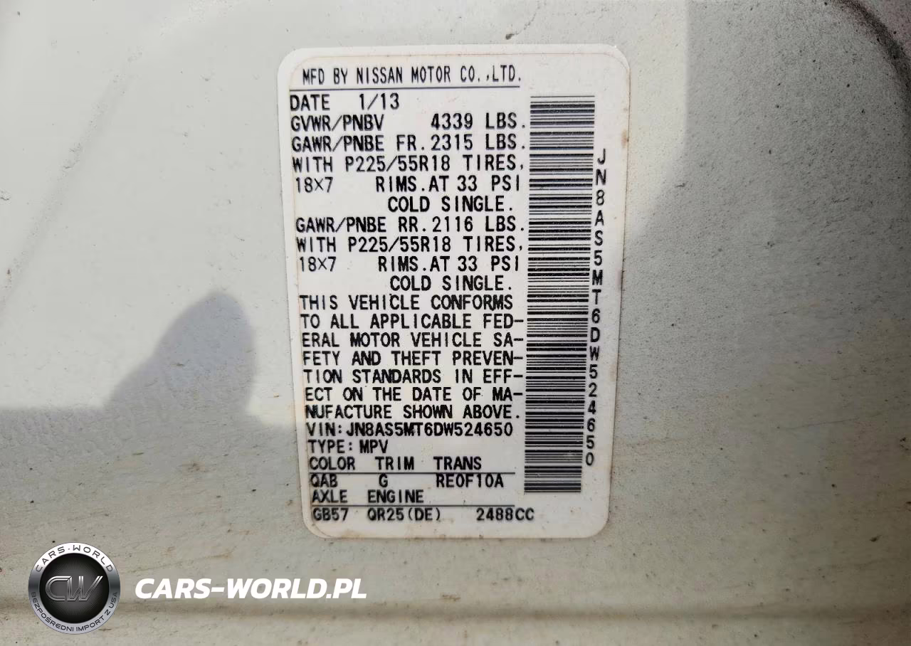 2013 Nissan Rogue S VIN:JN8AS5MT6DW524650 - 13