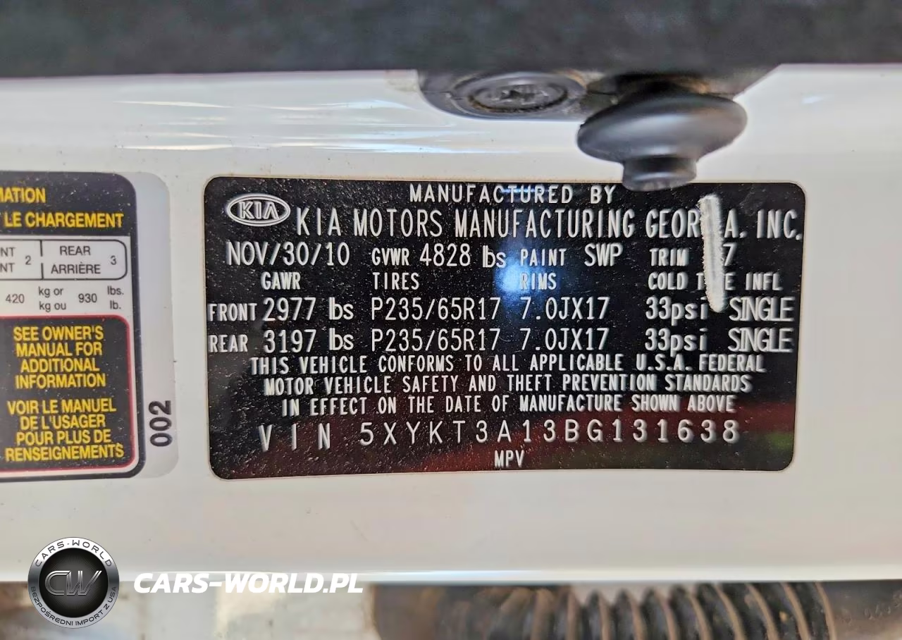 2011 Kia Sorento Lx VIN:5XYKT3A13BG131638 - 12