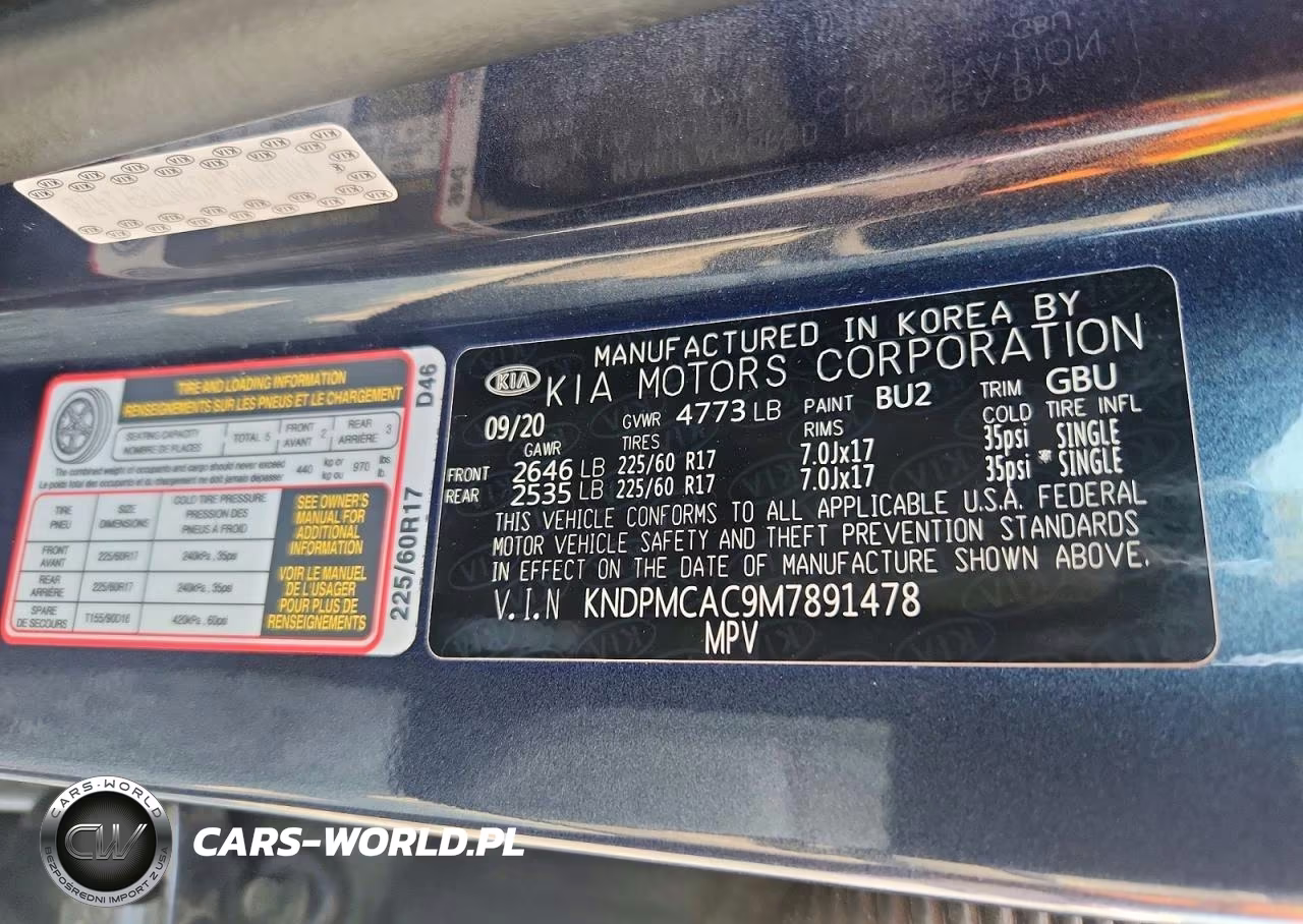 2021 Kia Sportage Lx VIN:KNDPMCAC9M7891478 - 13