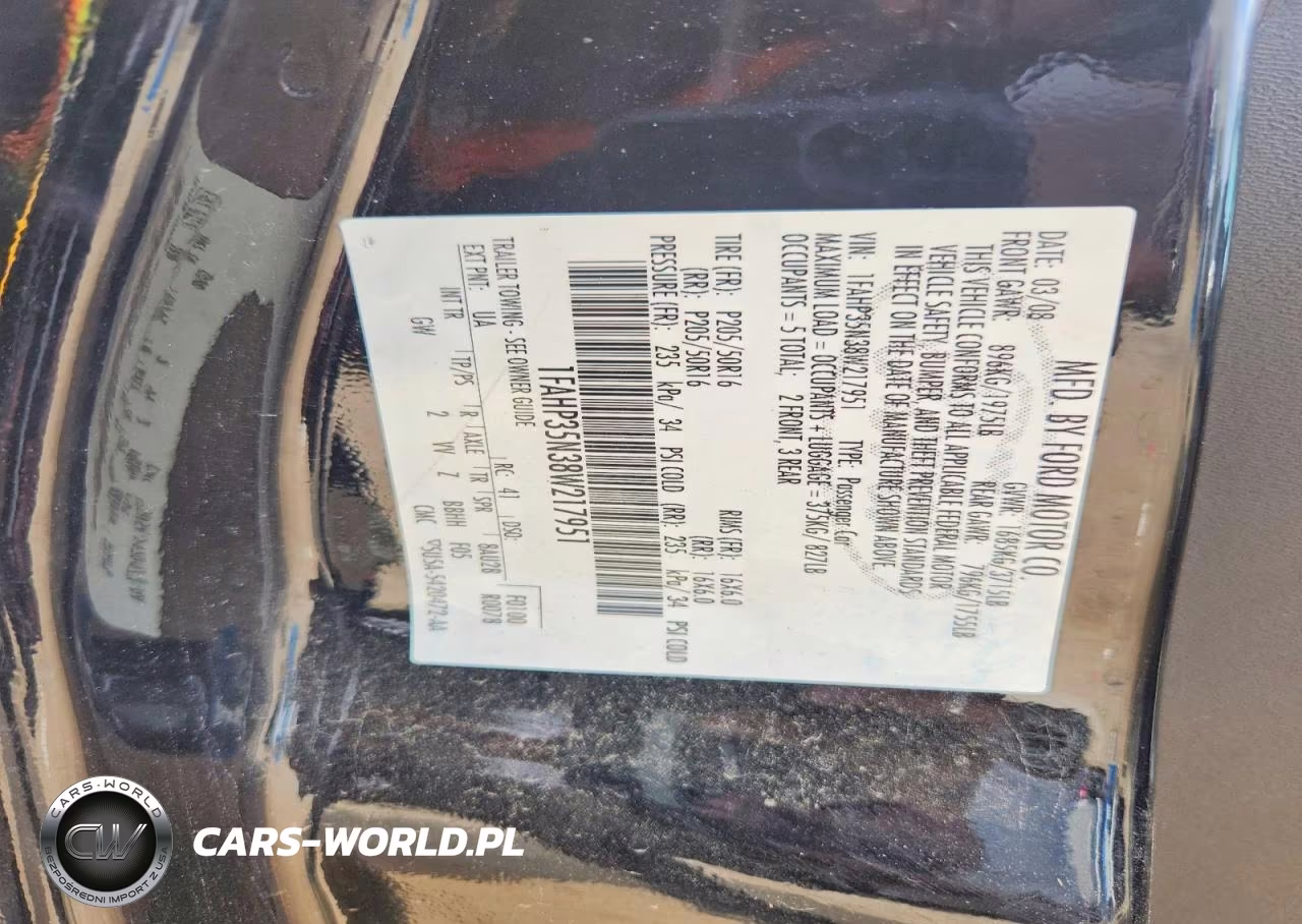 2008 Ford Focus Se VIN:1FAHP35N38W217951 - 12