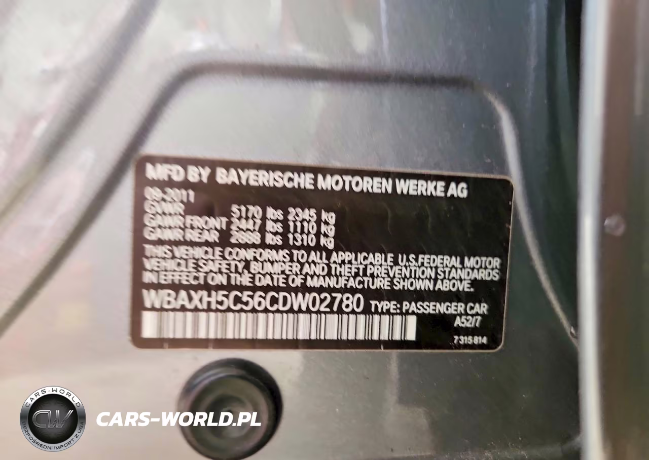 2012 BMW 528 Xi VIN:WBAXH5C56CDW02780 - 12