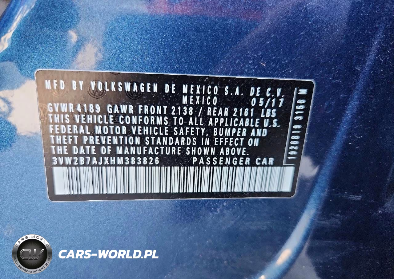2017 Volkswagen Jetta S VIN:3VW2B7AJXHM383826 - 13